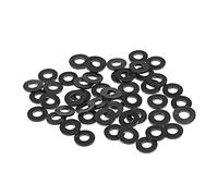 sourcing map 50pcs Rondelles Plates Caoutchouc 5mm Dia Interne 11mm épaisseur 1.2mm