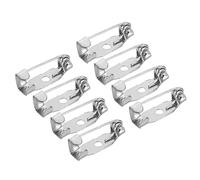 sourcing map 50pcs Trombone Sécurité Barre Épingles 15mm Trombone Broche Fermoir Épingle Dos pour ID Badges Nom Cartes Étiquettes DIY Artisanat, Ton Argenté