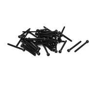 sourcing map 50pcs Vis à Tête Fraisée Plate à Six Pans Creux Vis à Douille Hexagonale Boulon M1.6x20mm Métal Classe 10.9 Filétage complet