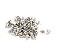 sourcing map 50pcs Vis à Tête Fraisée Plate à Six Pans Creux Vis à Douille Hexagonale Boulon M2 x 4mm 304 Acier Inoxydable