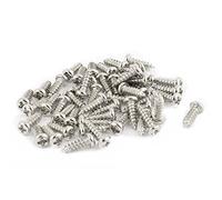 sourcing map 50pcs vis M2,5 x 8 mm en Acier Inoxydable vis vis autotaraudeuses à tête Ronde