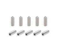 sourcing map 50pcs Vis Pointeau Conique pour Poignée de Porte Vis Sans Tête Hexagonale M3x10mm 304 Inox Acier