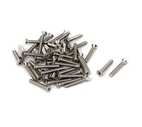 sourcing map 50pcs Vis Tête Fraisée Cruciforme Tête Plate Boulon M2,5 x 16 mm en Acier Inoxydable 316