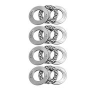 sourcing map 51103 Butée à billes 15 mm x 30 mm x 9 mm Acier chromé Unidirectionnel 4Pcs