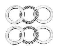 sourcing map 51107 Poussée Billes Roulements 35mm x 52mm x 12mm Chrome Acier ABEC3 Unique Rangée Rouleau 2pcs