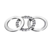 sourcing map 51107 Poussée Billes Roulements 35mm x 52mm x 12mm Chrome Acier Unique Direction
