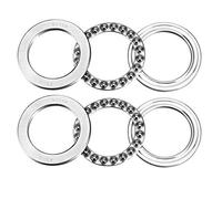sourcing map 51109 Poussée Billes Roulements 45mm x 65mm x 14mm Chrome Acier ABEC3 Unique Rangée Rouleau 2pcs