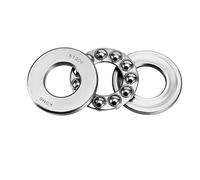 sourcing map 51306 Roulements à billes de poussée 30 mm x 60 mm x 21 mm Acier au chrome ABEC3 Rouleau à une rangée