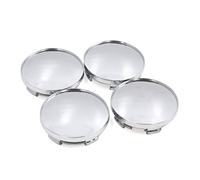 sourcing map 58,5mm Diamètre 5 Cosses Capuchons de moyeu de Centre de Roue de Pneu de Voiture Couverture argenté 4Pcs
