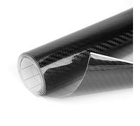 sourcing map 5D fibre carbone sans bulle Film étirable autocollant vinyle voiture 152x60cm