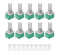 sourcing map 5KOhm Variable Résisteur Double Rotatif Carbon Film Cône Potentiomètre 10Pcs