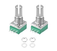 sourcing map 5KOhm Variable Résisteur Film Carbone Rotatif Simple Cône Potentiomètre, 2Pcs