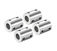 sourcing map 5mm à 10mm Alésage Coupleur Arbre Moteur Rigide Couplage Ensemble Vis L25XD20 Aluminium Alliage ACcouplement Connecteur Accessoire 4pcs