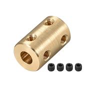 sourcing map 5mm à 6mm Alésage Coupleur Arbre Moteur Rigide Couplage Ensemble Vis L22XD14 Cuivre Connecteur Accessoire