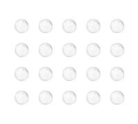 sourcing map 5mm Solide Rond Transparent Verre Bille Bouillantes Pierres Soda Chaux Verre Perles 500pcs