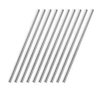 sourcing map 5mm x 200mm Tige Acier Inoxydable 304 Barre Rond Solide pour Bricolage Artisanat 10Pcs