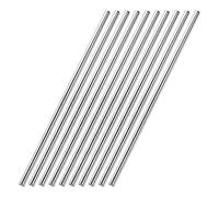 sourcing map 5mm x 300mm Tige Acier Inoxydable 304 Barre Rond Solide pour Bricolage Artisanat 10Pcs