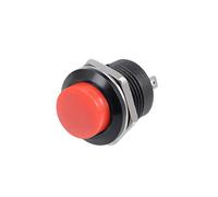 sourcing map 5Pc,16mm Rouge Momentané Bouton Inter. Rond Bouton R13-507 SPST 1 NO 1 NC