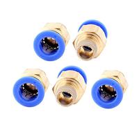 sourcing map 5pcs 1/4BSP mâle 12mm diamètre extérieur tube poussée conjointe rapide connecteur raccord pneumatique