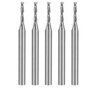 sourcing map 5Pcs 1/8"Queue 1.5mmx8mm Carbure Fraisage Cutter CNC Router Bits 2 Flûte traversière
