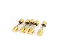 sourcing map- 5Pcs 100A 12V AGU Verre Tube Fusibles pour Doré 9mm X 37mm