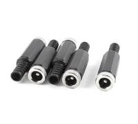 sourcing map 5Pcs 2.5mm x 5.5mm Femelle DC Alimentation Prise Jack Connecteur Adaptateur