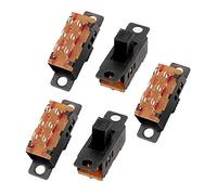sourcing map 5pcs 3 position 6p DPDT micro interrupteur miniature carte PCB interrupteur bascule bascule