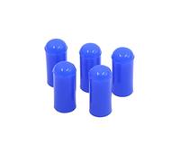 sourcing map 5pcs 4mm 5/32" Bouchon d'obturation en Silicone Tuyau d'aspiration Tuyau Fin de Tube Bleu