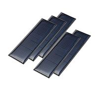 sourcing map 5Pcs 5.5V Poly Module de Panneau de Cellule Solaire Bricolage pour téléphone Chargeur 90mmx30mm