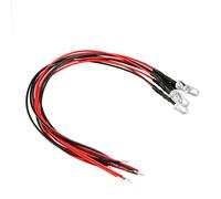 sourcing map 5pcs 5mm LED lumière Diodes diffusantes précâblé 20mA DC 9-12V Rouge