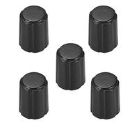 sourcing map 5Pcs 6mm Bouton Potentiomètre Guitare Électrique Contrôle Volume Ton Bouton Noir