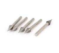 sourcing map 5pcs 6mm Diamètre 10 mm tige à tête conique foret montées Diamètre mant de meulage