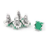 sourcing map 5pcs 6mm Rotary Encoder Push Button Switch Keyswitch Electronic Components