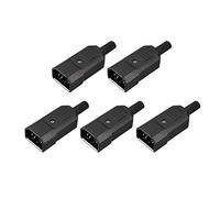 sourcing map 5pcs AC250V 10A Montage Panneau bornes 3IEC320 C14 connecteur Adaptateur Prise Courant