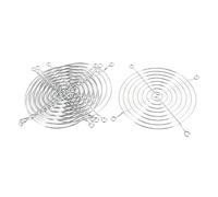 sourcing map 5pcs Argent Ton Grille Métallique Protecteur Protège-Doigts pour 120mm Ventilateur De Boîtier