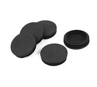 sourcing map 5pcs Bouchon Pied de Chasie Embout Capuchon Jambe Tube Insert Table Meuble Protection rond Plastique diamètre extérieur 63 mm
