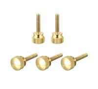 sourcing map 5Pcs Bouton Moleté Vis, M3x16mm Laiton Épaule Boulons Étagé Poignée Boutons Attaches pour PC, Électronique, Mécanique