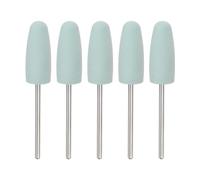 sourcing map 5pcs Caoutchouc Polissage Mèche Silicone Polissage Roues 800 Grain 10mm Dia Monté Meulage Tête pour Électrique Broyeur Rotatif Outil, Cône Forme