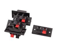 sourcing map 5pcs Connexion bidirectionnelle par Bouton-poussoirs Amplificateur Bornier du Haut-Parleur Supprimer Bloquer