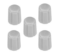 sourcing map 5Pcs D Type 6mm Bouton Potentiomètre Guitare Contrôle Volume Ton Bouton Gris