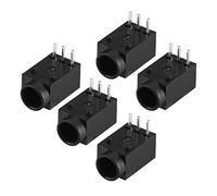 sourcing map 5pcs DC-003A 3.5mmx1.3mm DC fiche Jack Prise d'alimentation connecteur 3 Broche Femelle