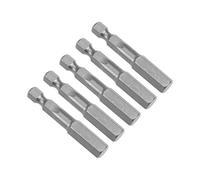 sourcing map 5Pcs Embout de Tournevis 1/4'' Hex Tige 50mm Long Magnétique Hex Tête H8 S2