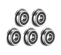 sourcing map 5pcs F695-2RS Roulement à billes à bride 5x13x4mm (GCr15)