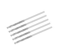 sourcing map 5pcs Foret Hélicoïdal Mèche Diamant 0.9mm en Acier Rapide HSS pour Verre Coquillages Pierre Carrelage