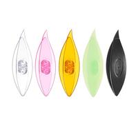 sourcing map 5Pcs Frivolité Navettes 77x21x11mm Multicolore Plastique Navettes pour Dentelle Bricolage Main Artisanat Outil Tricot Arts Fournitures
