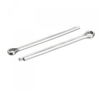 sourcing map 5pcs Goupilles Fendue, Acier Inox Pince Attache Raccord pour Automobile 4mm x 50mm