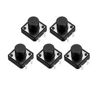 sourcing map 5PCS Interrupteur bouton poussoir 12x12x10mm DIP PCB tactile