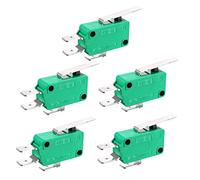 sourcing map 5Pcs KW3-OZ 16A AC125/250V SPDT NO NC levier charnière Interrupteur Micro