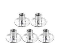 sourcing map 5pcs M12x40x2.5mm Écrou de Bride Trou T écrou Carbone Acier Meuble Insert Femelle Filetage