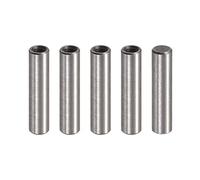 sourcing map 5pcs M3 Interne Filetage Goupille 5x20mm Cylindrique Broche | Chanfreinage Plat Carbone Acier, Lit Bibliothèque Métal Dispositifs Industriel Broches